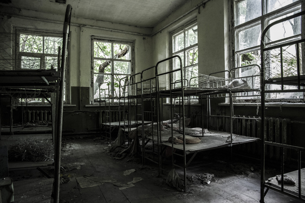 abandoned nursery in Chernobyl