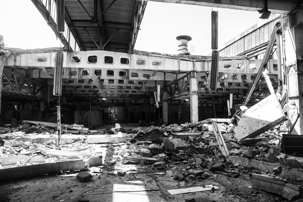 abandoned factory in Chernobyl