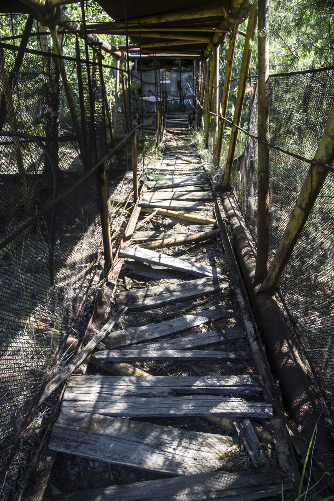 outdoor architecture in Chernobyl nuclear exclusion zone
