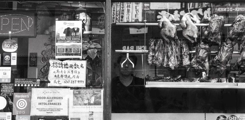 a restaurant in Chinatown, London