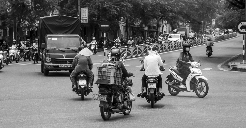 traffic in Vietnam, various motor vehicles