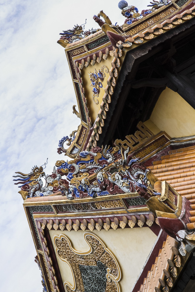 temple roof in Vietnam, Asia